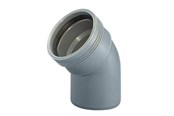 Entwässerungsprodukte - Wavin Wafix pp bend 45° x 32 mm grey - 1450302