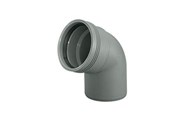 Entwässerungsprodukte - Wavin Wafix pp bend 67° x 50 mm grey - 1450315
