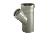 Entwässerungsprodukte - Wavin Wafix pp branch 45° ø75 x ø75 mm grey - 1450423