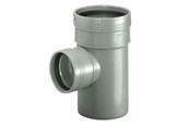 Entwässerungsprodukte - Wavin Wafix pp branch 88.5° ø75 x ø50 mm grey - 1450422