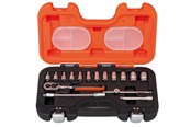 Haus & Garten - BAHCO 1/4 socket set 16 pcs inch 1/8-9/16 - S160AF