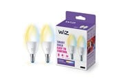 Smart-Home - WiZ Tunable C37 E14 Smart Candle Bulb 2-pack - Dimmable warm-to-cold White LED - 929002448742