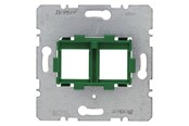 Schaltereinheiten - Berker Supporting plate 2gang for modular jacks - 454104
