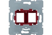 Schaltereinheiten - Berker Supporting plate red 2gang - 454101