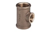 Gewindestücke - Viega Tee 1 1/2" x 1/2" x 1 1/2" gunmetal - 650759