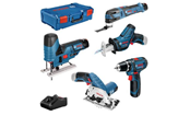 Schraub/Bohrmaschinen - Bosch Professional 5 TOOL KIT 12V GSR/GST/GOP/GKS/GSA 3X3 XLB - 0615A0017C