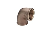 Gewindestücke - Viega Bend 90° socket/socket 2 1/2" gunmetal - 321796