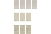 Schleifmaschine - Bosch sanding sheet set flat 80x133mm net 10 pcs - 2608901205