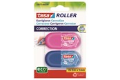 Schreibtischzubehör - tesa Correction Tape Mini Roller ecoLogo 2x 6m x 5mm Blue + Pink - 59817-00000-00
