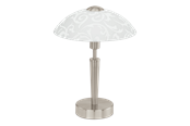 Lampen - EGLO SOLO Tischleuchte, weiss m.Dekor - 91238