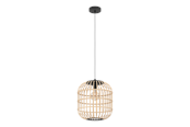 Lampen - EGLO BORDESLEY Hängeleuchte, natur - 43216