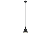 Lampen - EGLO PRIDDY Hängeleuchte, schwarz, weiss - 49464