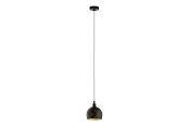 Lampen - EGLO ROCCAFORTE Hängeleuchte, schwarz, gold - 33345