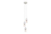 Lampen - EGLO SILVARES Hängeleuchte, grau - 95523