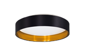 Lampen - EGLO MASERLO 2 Deckenleuchte, schwarz, gold - 99539
