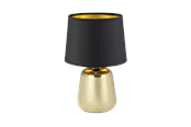 Lampen - EGLO MANALBA 1 Tischleuchte, schwarz, gold - 99331