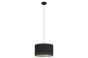 Lampen - EGLO ESTEPERRA Hängeleuchte, schwarz, gold - 99273