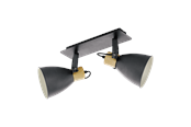 Lampen - EGLO COSWARTH Spot, anthrazit, creme-weiss, braun - 901175