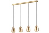 Lampen - EGLO ALOBRASE Hängeleuchte, amber - 98649