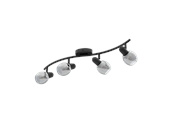 Lampen - EGLO POLLICA Spot, schwarz-transparent - 98626