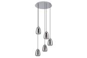 Lampen - EGLO ALOBRASE Hängeleuchte, schwarz-transparent - 98617