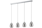 Lampen - EGLO ALOBRASE Hängeleuchte, schwarz-transparent - 98616