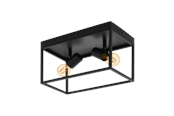 Lampen - EGLO SILENTINA Deckenleuchte, schwarz - 98332