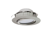 Lampen - EGLO PINEDA Einbauleuchte, nickel-matt - 95856