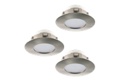 Lampen - EGLO PINEDA Einbauleuchte, nickel-matt - 95823