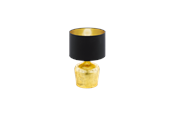Lampen - EGLO MANALBA Tischleuchte, schwarz, gold - 95386