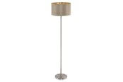 Lampen - EGLO MASERLO Stehleuchte, taupe, gold - 95171