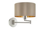 Lampen - EGLO MASERLO Wandleuchte, taupe, gold *DEMO* - 95055