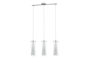 Lampen - EGLO PINTO Hängeleuchte, klar, weiss - 89833