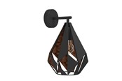 Lampen - EGLO CARLTON 1 Wandleuchte, schwarz, kupfer - 49992