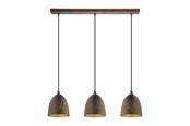 Lampen - EGLO SAFI Hängeleuchte, braun, gold - 49871