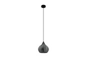 Lampen - EGLO TAMALLAT Hängeleuchte, schwarz-transparent - 43576