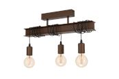 Lampen - EGLO TOWNSHEND 4 Deckenleuchte, antik-braun - 43522