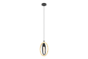 Lampen - EGLO BASILDON Hängeleuchte, schwarz, braun - 43461