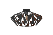 Lampen - EGLO CARLTON 6 Deckenleuchte, schwarz, kupfer - 43399