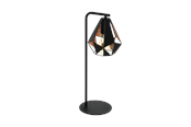 Lampen - EGLO CARLTON 4 Tischleuchte, schwarz, kupferfarben-antik - 43058