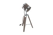 Lampen - EGLO WALESBY Tischleuchte, natur, chrom - 33707
