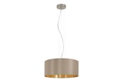 Lampen - EGLO MASERLO Hängeleuchte, taupe, gold - 31607