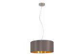 Lampen - EGLO MASERLO Hängeleuchte, cappuccino, gold - 31608
