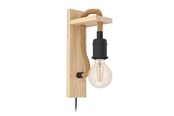 Lampen - EGLO RAMPSIDE Wandleuchte, schwarz, braun - 43197