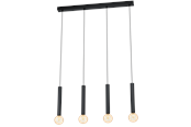 Lampen - EGLO CORTENOVA Hängeleuchte, schwarz - 98057