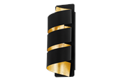 Lampen - EGLO ELIZONDO Wandleuchte, schwarz, gold - 98755