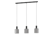Lampen - EGLO GOROSIBA Hängeleuchte, schwarz-transparent - 98753