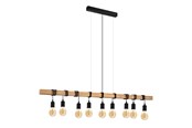 Lampen - EGLO TOWNSHEND Hängeleuchte, braun, schwarz - 49744