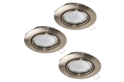 Lampen - EGLO PENETO Einbauleuchte, nickel-matt - 94408