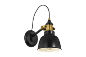 Lampen - EGLO THORNFORD Wandleuchte, schwarz, brüniert - 49522